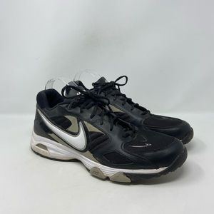 Nike Men’s Black Leather Athletic Shoes Size 13